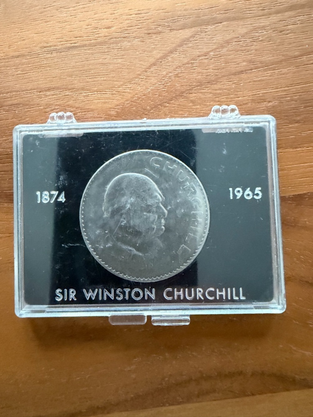 Commemorative 1965 Sir Winston Churchill Coin; Uncirculated excellent condition.